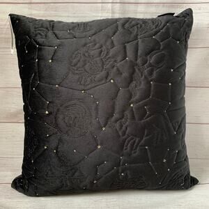 Rachel Zoe Black Constellation Throw Pillow Stars Astrology Zodiac 19" Wide